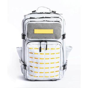 Sac à dos en denim camouflage imperméable de qualité supérieure, unisexe, pour sports de plein air, respirant, avec support dorsal, grande capacité de rangement 36-55L - Product Image 1