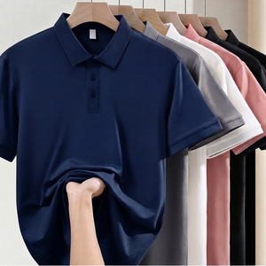 Nouveau polo d'été pour homme à manches courtes, décontracté, personnalisable, en coton, grandes tailles, brodé, à prix avantageux - Product Image 6
