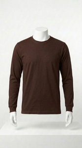 เสื้อยืดคอกลมแขนยาวแบบคลาสสิก เสื้อยืดเรียบง่าย เสื้อยืดลำลองทันสมัย - Product Image 5