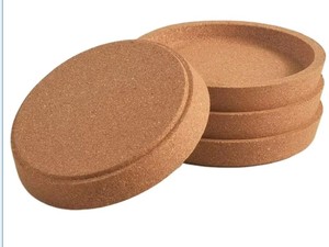 Floral Design Cork Coasters Set <b>Stand</b> Top Selling Table Decor Eco-Friendly Durable Modern Kitchenware - Product Image 2