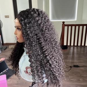 Pelucas de textura rizada birmana de alta calidad Cierre de encaje: donde la autenticidad se encuentra con la alta moda en el cabello humano vietnamita - Product Image 1