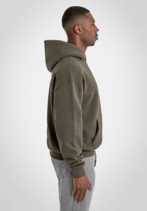 Sweat à capuche épais de haute qualité pour homme et femme, en coton uni, sans cordon, impression personnalisée - Product Image 3