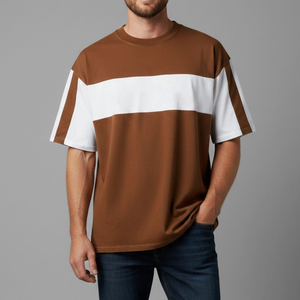 Men Oversized Jersey Blank T-Shirt Cotton <b>Baggy</b> Casual Crew Neck Soft Breathable Summer Street Fashion Private Label Supply - Product Image 1