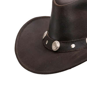 Sombreros de Vaquero de Cuero Genuino para Hombre, para Exteriores, Cálidos, de Piel de Vaca, Servicio Personalizado OEM, Precio Económico, Gran Venta - Product Image 5
