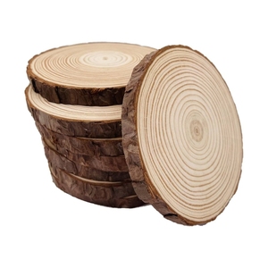 TOPGRADE Wooden <b>Coaster</b> For Industrial Food Catering Services And Unique Geometric Texture Tableware Centerpieces Packages - Product Image 1