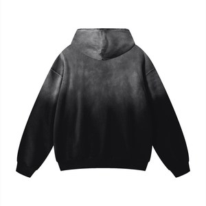 Sudadera con Capucha Personalizada, Lisa, Lavada, de Algodón y Felpa, Estilo Oversize para Marcas de Streetwear - Product Image 4