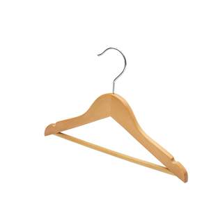 Percha de madera multiusos para camisas, pantalones, vestidos y necesidades de almacenamiento de ropa de uso diario - Product Image 1