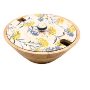 Tazón de Madera para Servir, con Acabado Esmaltado Impreso de Alta Calidad, para Palomitas, Fideos y Más, Ideal para Catering - Product Image 2