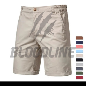 Pantalones Cortos Bermuda para Hombre BLOODLINE, Cintura Media Elástica, Estampado de Camuflaje, Estilo Casual, Material PU - Product Image 2