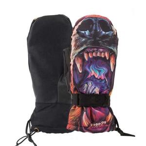 Waterproof Floral Print Ski <b>Mittens</b> <b>Women</b> Winter Thermal Snowboard Gloves Windproof Insulated Outdoor Snow Sports Hand Warmer - Product Image 2