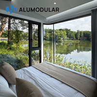 Hôtels modulaires de luxe en acier, unités d'hébergement pour complexes hôteliers, extérieur en aluminium, projet clé en main entièrement meublé pour l'industrie touristique
