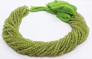 Peridoto Verde Natural, Gema Redonda Facetada, Piedra Suelta para Fabricación de Joyas, Pulseras y Collares, Venta al Por Mayor - Product Image 3