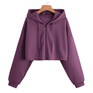 Nueva Moda, Sudadera Corta Larga para Mujer, Fabricada en Fábrica, 2024, Mejor Precio, Estilo Único, Talla Grande, Estampado Floral Vintage, 100% Algodón - Product Image 1