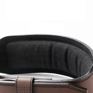 Wholesale Custom <b>Leather</b> Weightlifting Belt Gym Fitness Support Weightlifting Belt For Sale 2026 - Product Image 3
