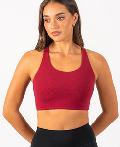 Sujetador Deportivo de Yoga para Mujer, Sin Costuras, de Primera Calidad, Soporte Medio, Cuello en U Profundo, Transpirable, Ecológico, para Entrenamiento y Running - Product Image 1