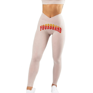 Pantalones de Yoga Deportivos Ajustados, Ecológicos, con Logotipo Personalizado OEM, Tallas Grandes, Sublimados, Sólidos, con Bolsillos Laterales para Mujer - Product Image 1