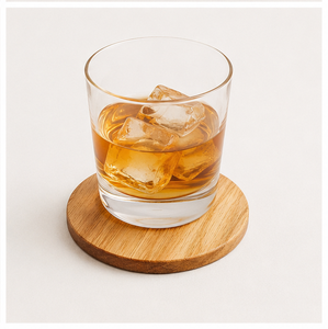 Premium Handcrafted Round Wood <b>Coaster</b> Set Natural Grain <b>Heat</b>-Resistant Drink Mats For Coffee Tea & Bar Tableware Eco-Friendly - Product Image 3