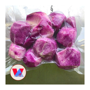 Yam Morado Congelado IQF Premium, Ube Pelado en Rodajas y Cubos, Trozos de Yam Violeta para Repostería - Product Image 1