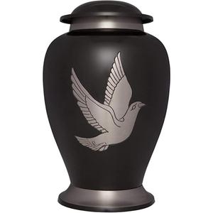 Metal Cremation Urn With Butterfly Engrave Design Dome Shape <b>Top</b> Durable Customizable Design Adult Urns For Ashes Display Jars - Product Image 4