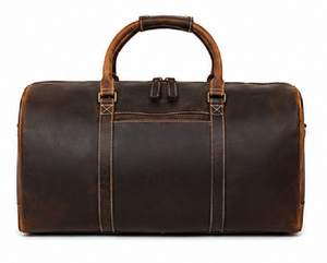 Sac de voyage de luxe en cuir véritable de qualité supérieure, sac de sport vintage, sac de week-end, sac de gym, fermeture éclair, sport, décontracté, grande capacité - Product Image 2