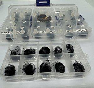 Extensiones de Pestañas Coreanas PBT Negro Mate, Pestañas en Forma de W de 0.07mm, Bandeja Mixta, Cajas de Pestañas con Logotipo Personalizado, Fácil de Abanicar - Product Image 2