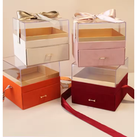 Boîte cadeau rigide de luxe personnalisée en carton ivoire à partir de matériaux recyclés, avec fermeture magnétique et poignée, pour nouilles, sushis, gelées, aliments pour bébés et produits à mâcher