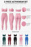 Ensemble de yoga 4 pièces sans couture imprimé léopard pour femme : soutien-gorge de sport, crop top, short et leggings taille haute, séchage rapide, vêtements de sport avec logo frontal