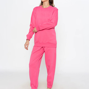 Conjunto Deportivo Unisex de 2 Piezas, Trajes de Jogging para Mujer, Venta al por Mayor, Conjunto de Pantalones Deportivos de Forro Polar para Invierno - Product Image 3