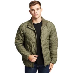 Customized <b>Men's</b> Winter Puffer <b>Jackets</b> <b>Smart</b> <b>Casual</b> Long Sleeve With Zipper Stand Collar Woolen Fabric Puff Printing on Sale! - Product Image 1
