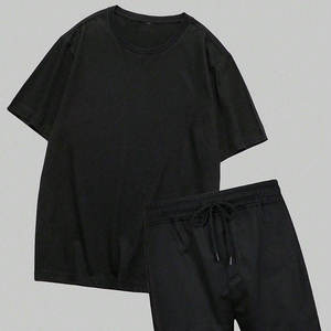 Summer Men's T-shirt <b>Set</b> <b>2</b> <b>Piece</b> Men's Sportswear Suit Sports Fitness Custom Brand Printed Short Sleeve Two <b>Piece</b> Shorts <b>Set</b> Men - Product Image 5