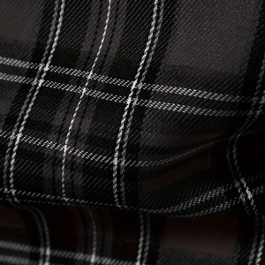 Camisa de Franela Clásica para Hombre en Color Negro con Contraste, Hecha a Medida con el Mejor Material y Tela Suave - Product Image 6