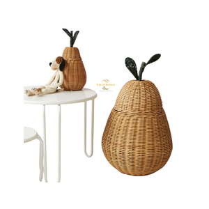 Handmade Rattan Pear Natural Woven Home Decor Ornament Eco Friendly Decorative <b>Craft</b> for Wholesale Supply - Product Image 1