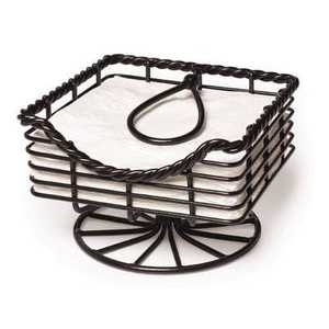 Vintage Metal <b>Napkin</b> <b>Holder</b> With Butterfly Print Tissues Free Standing Decorative Stand - Product Image 3