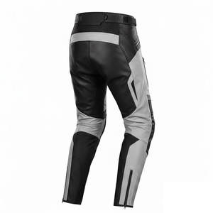 Pantalones de cuero para motocicleta más vendidos con costuras reforzadas, cintura ajustable y acabado suave para conducción en carretera. - Product Image 3