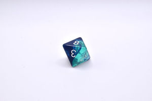 Custom Transparent Resin <b>Dice</b> <b>Set</b> with Glitter Inclusions for Role Playing Game Enthusiasts Premium Quality - Product Image 3