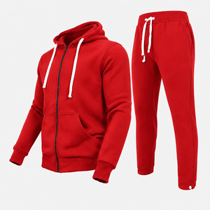 Conjunto Deportivo Informal para Hombre, Sudadera con Capucha de Forro Polar y Pantalones Deportivos Ajustados, Cómodo Chándal para Correr al Aire Libre - Product Image 4