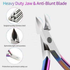 Coupe-ongles en acier inoxydable personnalisé avec logo, ouverture large, lame tranchante, usage professionnel pour les ongles des doigts - Product Image 3