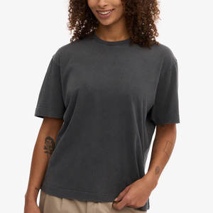 เสื้อยืดผู้หญิงพิมพ์โลโก้ตามสั่ง พร้อมบริการ OEM เสื้อยืดผู้หญิงขายดี ผ้าฝ้าย 100% - Product Image 6