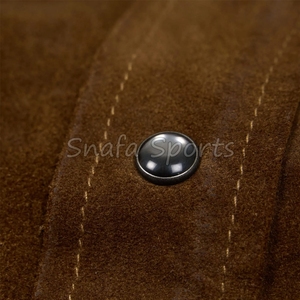 Chaqueta de Cuero para Hombre de Talla Grande con Logotipo Grabado Personalizado al por Mayor, Chaqueta de Primavera con Cuello Alto, Chaqueta de Cuero PU para Hombre de Talla Grande - Product Image 6