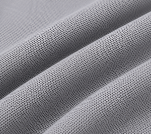 Polo de Manga Corta Gris para Hombre, Algodón Piqué, Casual, con Botones, Color Sólido, Transpirable, Tejido de Punto, Corte Regular - Product Image 4