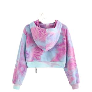 Sweat-shirt à capuche long personnalisé OEM pour femme, en molleton de coton léger uni, imprimé en relief, style streetwear, saison hivernale - Product Image 2