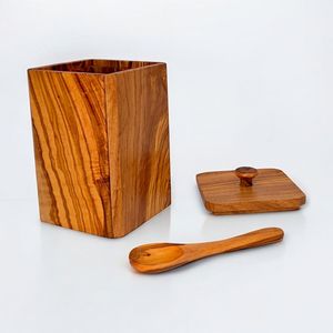 Salière et poivrière en bois d'acacia écologique avec couvercle pivotant amélioré et 3 aimants puissants, compatibles lave-vaisselle et four - Product Image 5