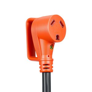 Cavo di prolunga per camper da 50 piedi, 50A, per impieghi gravosi, 125V, 2500W, cavo calibro 10/3, spine NEMA TT 30P e 30R, lunghezza cavo 75 piedi - Product Image 6