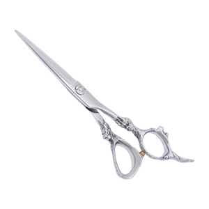 Tijeras de Peluquería Profesionales Stahlmann Pro de Alta Calidad, para Diestros, con Hoja Recta, Acero Inoxidable 4Cr13 - Product Image 1