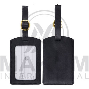 Etiqueta de equipaje de viaje de cuero genuino personalizada con logotipo y color a medida - Product Image 6