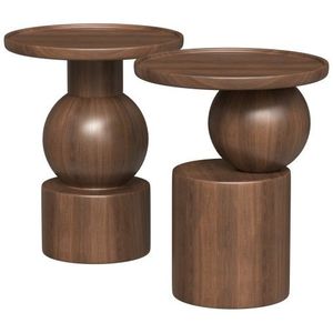 Hermosa mesa auxiliar de madera que realza la calidez y comodidad naturales en los interiores de casas modernas. - Product Image 5