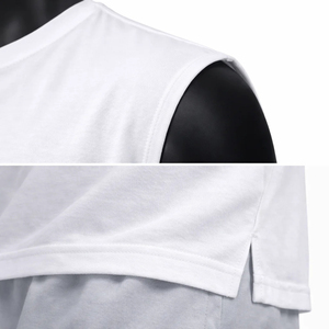 Débardeur sans manches en maille unie à col rond pour homme, style décontracté, coupe musclée 2026 - Product Image 5