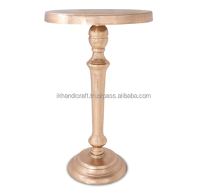 Nouvelle arrivée Table d'appoint ronde en métal moderne Accent End Piédestal <span class=keywords><strong>Martini</strong></span> Table à cocktails et à boissons pour salon et petits espaces