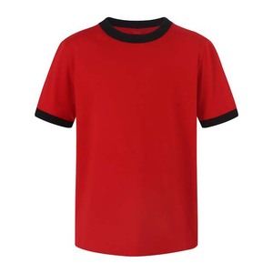 T-shirts unisexes style Ringer américain, haute qualité, 100 % coton, été, pour polos avec impression de logo personnalisé, couleur unie vierge - Product Image 1