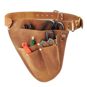 Bolsa de herramientas de cuero premium hecha a mano para floristería, cinturón de jardinería de cuero, organizador de almacenamiento de diseño, venta al por mayor, precio de fábrica OEM - Product Image 6